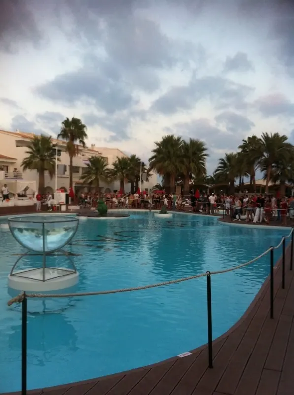 Pool at Ushuaïa Ibiza Beach Hotel, photographed in 2011.